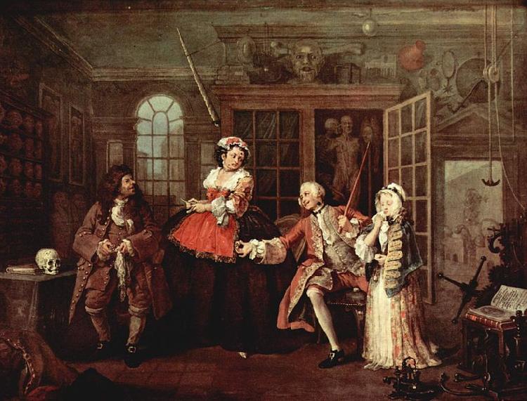 William Hogarth Mariage a la Mode oil painting image